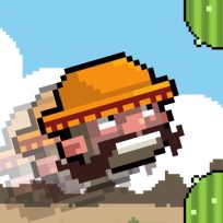 ملصق اللعبة Flappy Mustachio