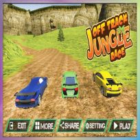 ملصق اللعبة Off Track Jungle Car Race