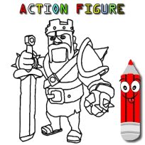 poster of Action Figure Coloring game