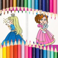 poster of Beautiful Princess Coloring Book game