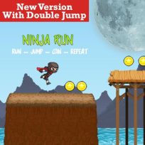 poster of Ninja Run Game with Double Jump game