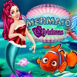 poster of Play Mermaid Ariel Christmas Game Online 2024 game
