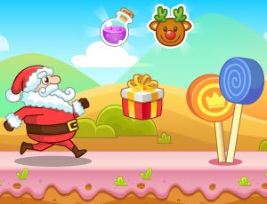 poster of Christmas Santa Claus Rush game