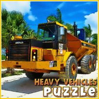 ملصق اللعبة Heavy Vehicles Puzzle