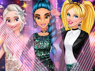 poster of Play Princess Night Out in Hollywood Game Online 2024 game