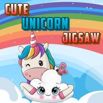 ملصق اللعبة Cute Unicorn Jigsaw