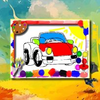 ملصق اللعبة Cartoon Cars Coloring Book