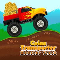 ملصق اللعبة Coins Transporter Monster Truck