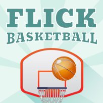 ملصق اللعبة Flick Basketball