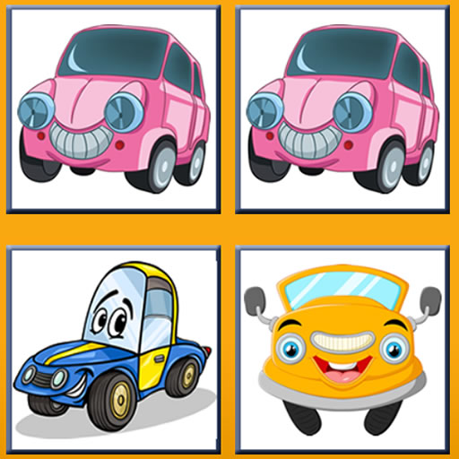 poster of Play Funny Cars Memory Game Online 2024 game