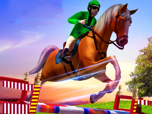 poster of Play Horse Show Jump Simulator 3D Game Online 2024 game