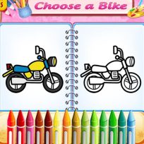 ملصق اللعبة Cute Bike Coloring Book