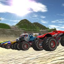 ملصق اللعبة Offroad Monster Trucks