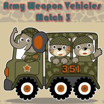 poster of Army Weapon Vehicles Match 3 game