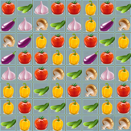 poster of Play Vegetables Match 3 Deluxe Game Online 2024 game