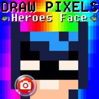 poster of Draw Pixels Heroes Face game