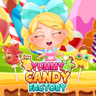 ملصق اللعبة Yummy Candy Factory