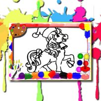 ملصق اللعبة Horse Coloring Book