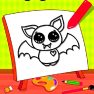 poster of Easy Kids Coloring Bat game