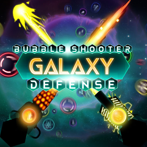 poster of Play Bubble Shooter Galaxy Defense Game Online 2024 game