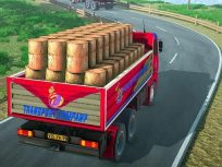 ملصق اللعبة Indian Truck Driver Cargo Duty Delivery