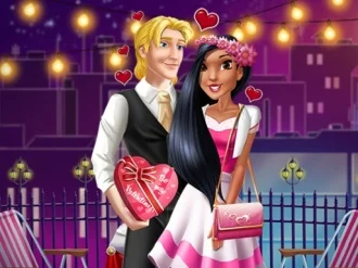 poster of Play Valentines Rooftop Dinner Game Online 2024 game