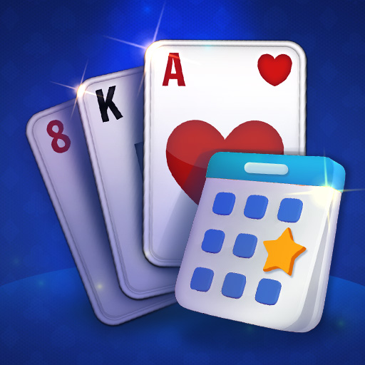 poster of Play Daily Solitaire Blue Game Online 2024 game