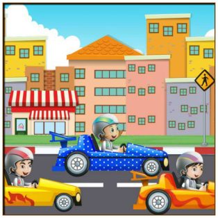 ملصق اللعبة Racing Jigsaw Deluxe