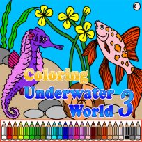 ملصق اللعبة Coloring Underwater World 3