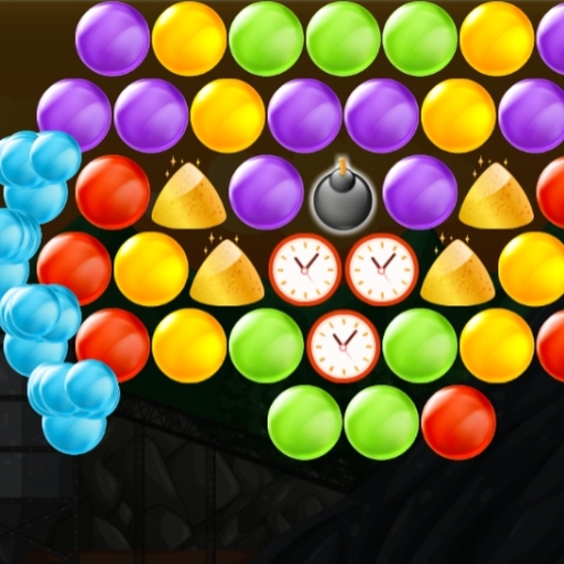 poster of Play Bubble Shooter Gold Mining Game Online 2024 game