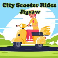 ملصق اللعبة City Scooter Rides Jigsaw