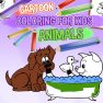 poster of Cartoon Coloring for Kids Animals game