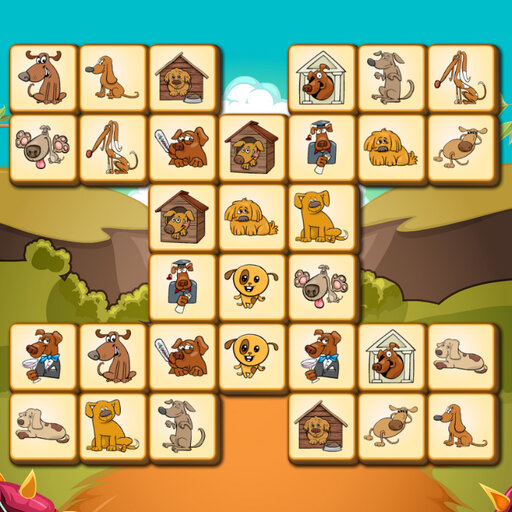 poster of Play Mahjong Dogs Game Online 2024 game