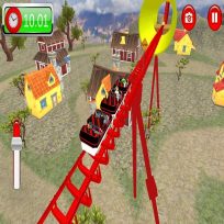 poster of Roller Coaster Crazy Drive Game game