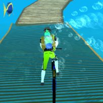 ملصق اللعبة Underwater Cycling