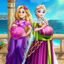 poster of Palace Princesses Pregnant BFFs game