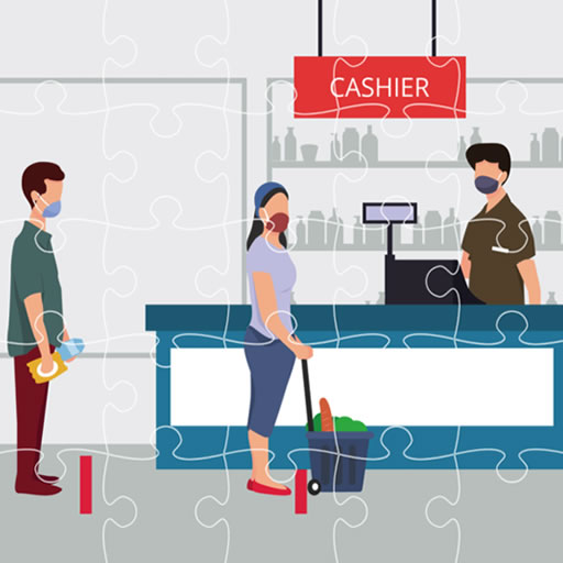 poster of Play Social Distancing Jigsaw Game Online 2024 game