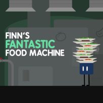 ملصق اللعبة Finn’s Fantastic Food Machine