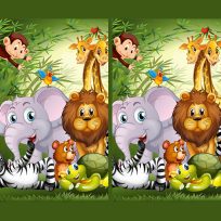 ملصق اللعبة Find Seven Differences Animals