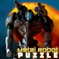 ملصق اللعبة Metal Robot Puzzle