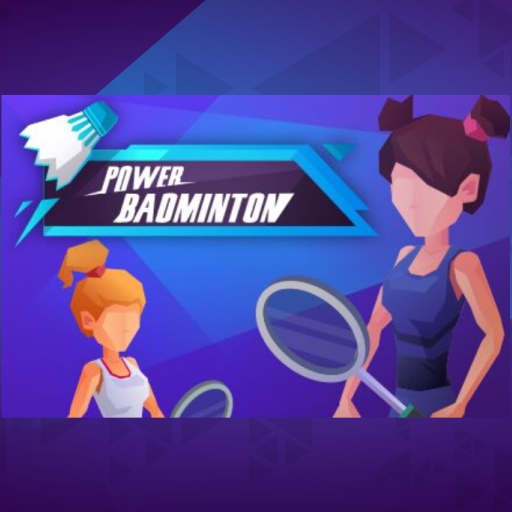 poster of Play Power Badminton Game Online 2024 game