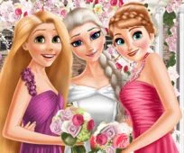 poster of Eliza and princesses wedding game