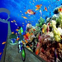 ملصق اللعبة under water cycle impossible track