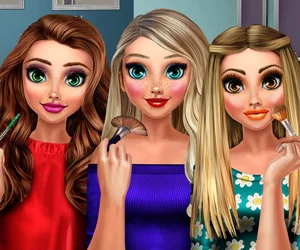 poster of Play Supermodels Glossy Makeup Game Online 2024 game