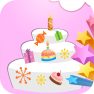 ملصق اللعبة Happy Birthday Cake Decor