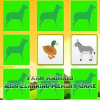 poster of Kids Learning Farm Animals Memory game