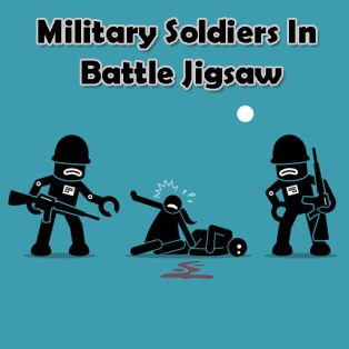 ملصق اللعبة Military Soldiers In Battle Jigsaw