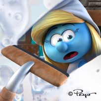 ملصق اللعبة The Smurfs Village Cleaning