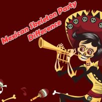 ملصق اللعبة Mexican Skeleton Party Difference