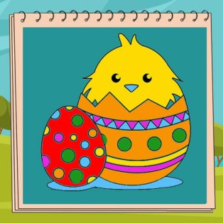 poster of Coloring Book Easter game